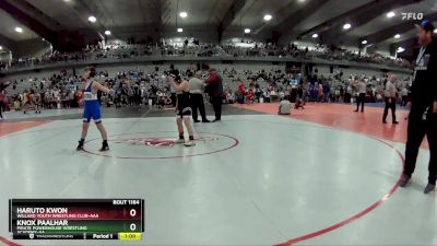 110 lbs Cons. Round 4 - Knox Paalhar, Pirate Powerhouse Wrestling Academy-AA vs Haruto Kwon, Willard Youth Wrestling Club-AAA