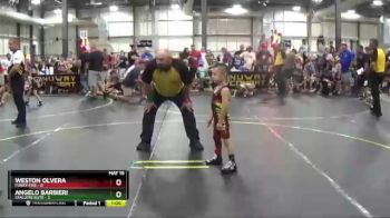 41 lbs Round 5 (6 Team) - Weston Olvera, Funky Fire vs Angelo Barbieri, Stallers Elite