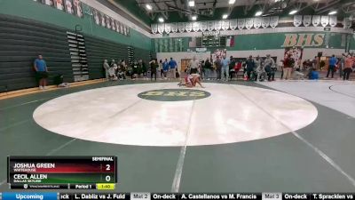 190 lbs Semifinal - Joshua Green, Whitehouse vs Cecil Allen, Dallas Skyline