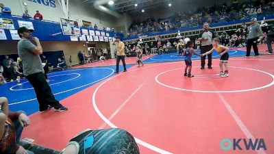 49 lbs Consi Of 8 #2 - Hudson Kirk, Dark Cloud Wrestling Club vs Dash Hudson, Skiatook Youth Wrestling 2022-23