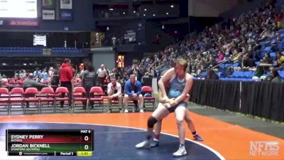 145 lbs Quarterfinal - Jordan Bicknell, Stanford (Olympia) vs Sydney Perry, Batavia