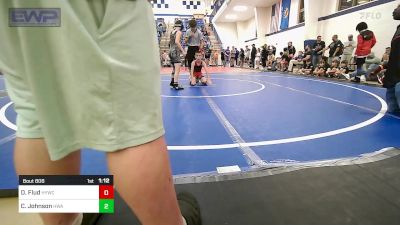 76 lbs Rr Rnd 1 - Derreck Flud, Hilldale Youth Wrestling Club vs Cooper Johnson, HURRICANE WRESTLING ACADEMY