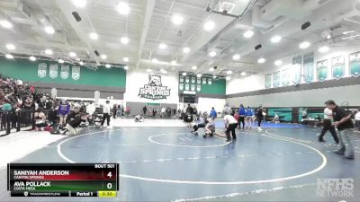 116 lbs Cons. Round 4 - Saniyah Anderson, Canyon Springs vs Ava Pollack, Costa Mesa