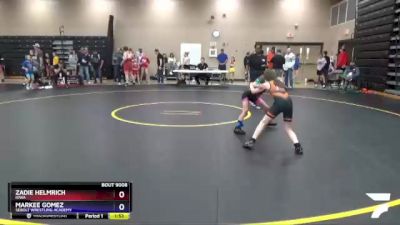 70 lbs Round 1 - Markee Gomez, Sebolt Wrestling Academy vs Zadie Helmrich, Iowa