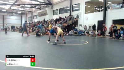 125 lbs Cons. Round 3 - Jeffrey Bailey, Unattached - Cornerstone, MI vs Jacob Blawat, Muskegon Community College