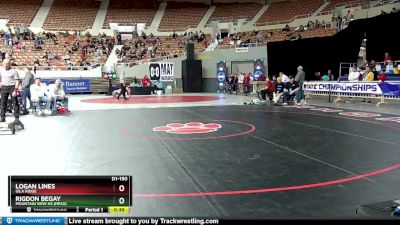 D1-150 lbs Cons. Round 2 - Rigdon Begay, Mountain View Hs (Mesa) vs Logan Lines, Gila Ridge