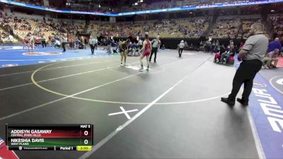 135 Class 1 lbs Quarterfinal - Addisyn Gasaway, Central (Park Hills) vs Nikeshia Davis, West Plains