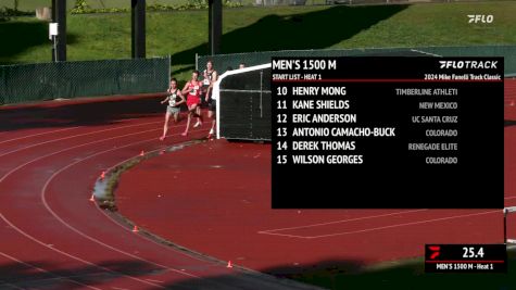 Men's 1500m, Prelims 1