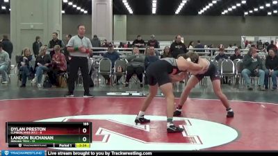 165 lbs 2nd Wrestleback (16 Team) - Dylan Preston, Cumberlands (Ky.) vs Landon Buchanan, Indiana Tech