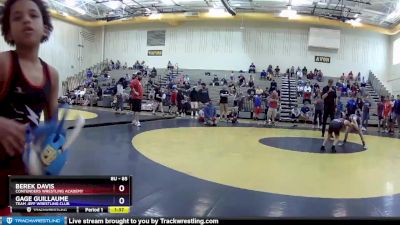 85 lbs 1st Place Match - Berek Davis, Contenders Wrestling Academy vs Gage Guillaume, Team Jeff Wrestling Club