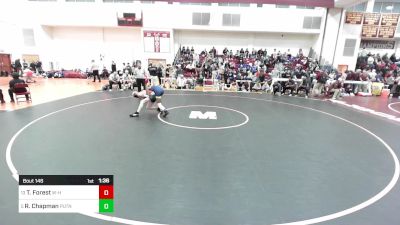 132 lbs Quarterfinal - Tristan Forest, Whitman-Hanson vs Roman Chapman, Putnam