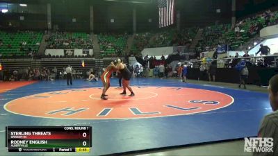 285 lbs Cons. Round 1 - Rodney English, Albertville vs Sterling Threats, Grissom Hs