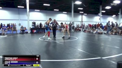 125 lbs Placement Matches (8 Team) - Tristan Holt, Michigan Blue vs Colin Sesker, Iowa