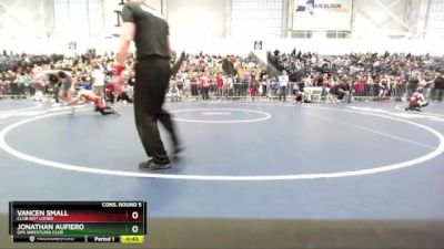 75 lbs Cons. Round 5 - Jonathan Aufiero, GPS Wrestling Club vs Vancen Small, Club Not Listed