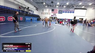 40-43 lbs Round 2 - Carter Enis, Thermopolis Wrestling Club vs Brantley Palmer, Camel Kids Wrestling