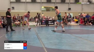 92 kg Consi Of 16 #1 - Tyler Love, Cavalier Wrestling Club vs Danny Salas, Valley RTC