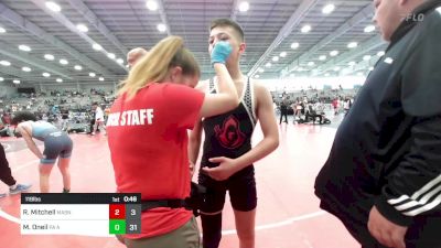 119 lbs Semifinal - Ryan Mitchell, Mat Assassins vs Matt Oneil, PA Alliance Black