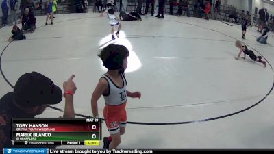 2 lbs Cons. Round 1 - Marek Blanco, GI Grapplers vs Toby Hanson, Gretna Youth Wrestling