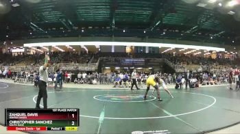 190 3A 1st Place Match - Zahquel Davis, Winter Haven vs Christopher Sanchez, South Dade