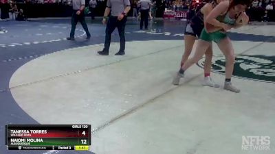 Girls 120 lbs Quarterfinal - Naiomi Molina, Albuquerque vs Tanessa Torres, Volcano Vista