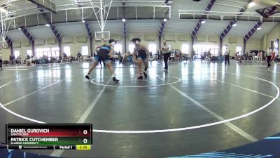 184 lbs Cons. Round 5 - Daniel Gurovich, Unattached vs Patrick Cutchember, Clarion University