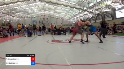 125 kg Consi Of 32 #1 - Tanner Hawkins, Ouachita Wrestling Club vs Omar Haddad, Blue And Gold RTC