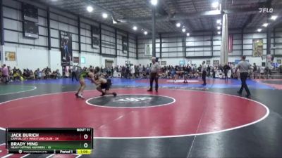 157 lbs Placement Matches (8 Team) - Jack Burich, CAPITAL CITY WRESTLING CLUB vs Brady Ming, HEAVY HITTING HAMMERS