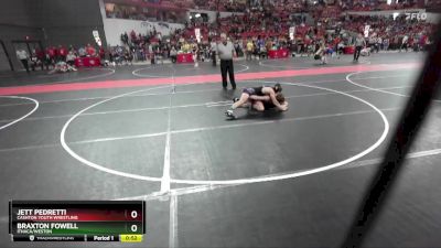 140 lbs Cons. Round 5 - Jett Pedretti, Cashton Youth Wrestling vs Braxton Fowell, Ithaca/Weston