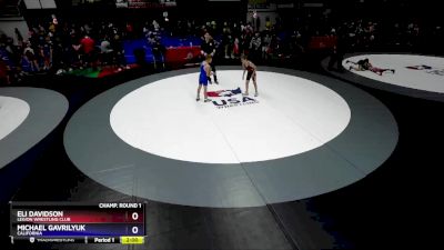 82 lbs Quarterfinal - Eli Davidson, Legion Wrestling Club vs Michael Gavrilyuk, California