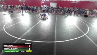 102 lbs Semifinal - Waylon Fry, Glenwood City Wrestling vs Garrett Bowden, Kimberly Wrestling Club