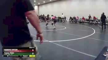 120 lbs Quarters & Wb (16 Team) - Hannah Wecer, Charlie`s Angels- GA Black vs Tiana Fries, CLWC / IWC