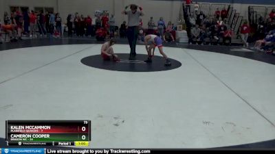 73 lbs Round 2 (4 Team) - Cameron Cooper, Dragon WC vs Kalen McCammon, Plainfield Quakers