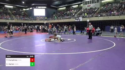 91 lbs Quarterfinal - Parker Humphrey, Pennington, NJ vs Colin Harter, Howard, PA