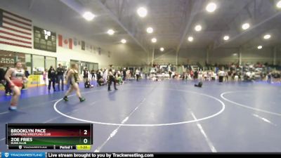 140 lbs Semifinal - Brooklyn Pace, Champions Wrestling Club vs Zoe Fries, Kuna Klub