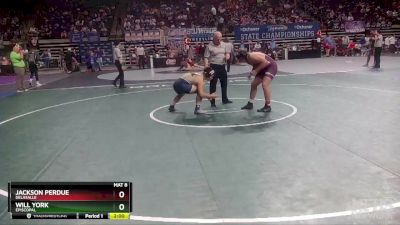 D 3 195 lbs Quarterfinal - Will York, Episcopal vs Jackson Perdue, DeLaSalle