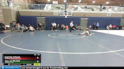 50 lbs Cons. Semi - Easton Struhs, Warrior Wrestling Club vs Dallas Nelson, Homedale WC