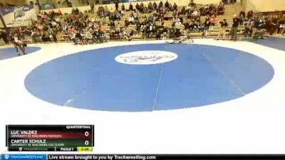 125 lbs Quarterfinal - Luc Valdez, University Of Wisconsin-Oshkosh vs Carter Schulz, University Of Wisconsin-Eau Claire