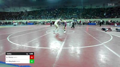 150 lbs Round Of 64 - Ayden Perez, Watonga vs Hayden Blaylock, Southmoore SaberCats Wrestling