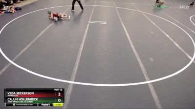 Champ. Round 1 - Veda Seckerson, Minnesota vs Calum Hollenbeck, JARO Wrestling Academy