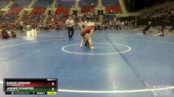 155 lbs Finals (8 Team) - Jasmine Schaeffer, E3-Fargo vs Karlee Lesmann, E2-Carrington