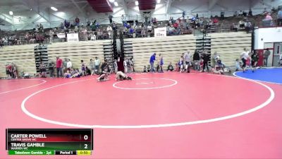 99-106 lbs Round 1 - Carter Powell, Center Grove WC vs Travis Gamble, Warren WC