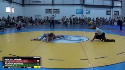 90 lbs Round 1 (4 Team) - RANDALL SHAVER, NORTH CAROLINA WRESTLING FACTORY - RED vs Maximus Behrooz, BLACKHAWK WC