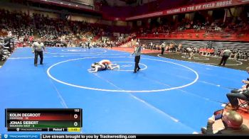 132 lbs D1 - Quarter-finals (fri 5:30 P.m.) - Kolin DeGroot, Kaukauna vs Jonas Siebert, Waukesha West