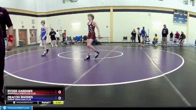 120 lbs Cons. Round 5 - Ryder Gardner, Greenfield Wrestling Club vs Deacon Rhodes, Snider Wrestling Club