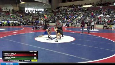 5A 126 lbs Quarterfinal - Wyatt Wolf, Lake Hamilton vs Aiden Talley, Greenbrier