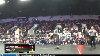 144 lbs Finals (8 Team) - Clayton Jones, Detroit Catholic Central HS vs Gavin Kern, Hartland HS