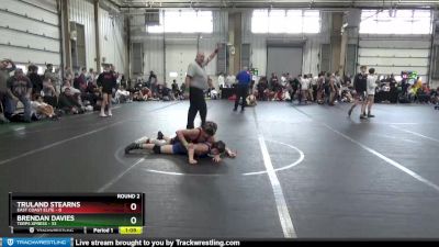 110 lbs Round 2 (8 Team) - Truland Stearns, East Coast Elite vs Brendan Davies, Terps Xpress