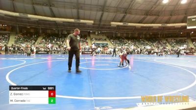 55 lbs Quarterfinal - Zane Gomez, Pomona Elite vs Max Corrado, The Best Wrestler