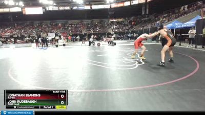 160 lbs Champ. Round 3 - John Rudebaugh, Post Falls vs Jonathan Seamons, Nampa