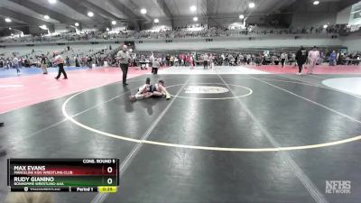 95 lbs Cons. Round 5 - Rudy Gianino, Bonhomme Wrestling-AAA  vs Max Evans, Marceline Kids Wrestling Club